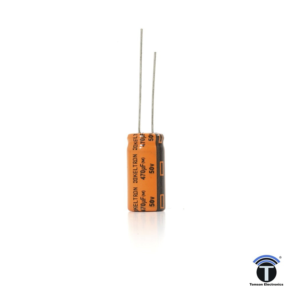 KELTRON 470 uF/50 V Radial Electrolytic Capacitor KELTRON 470 uF/50 V Radial Electrolytic Capacitor